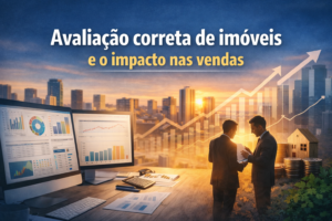 “Imagem de capa representando a avaliação correta de imóveis e o impacto do preço nas vendas no mercado imobiliário.”
