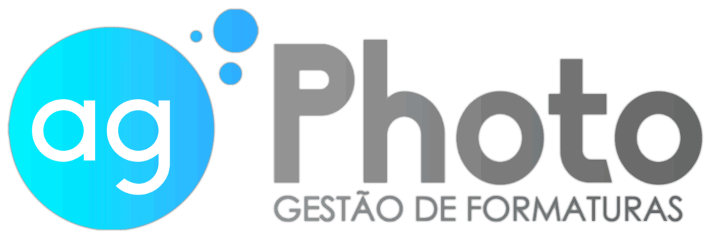Logotipo do agPhoto, sistema de gestão completa para empresas de formatura e eventos.
