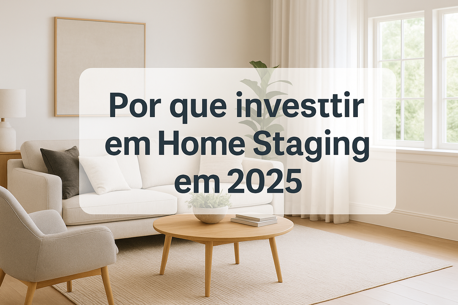 Por que investir em Home Staging em 2025 – imóvel moderno decorado com técnicas de home staging para valorizar a venda.