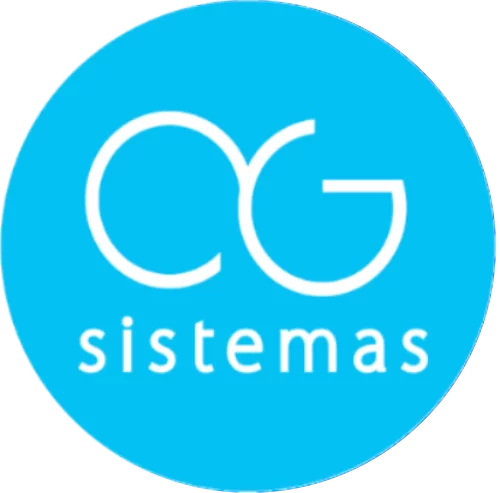 Logo da AG Sistemas com fundo azul brilhante e letras ‘AG’ estilizadas em branco, simbolizando soluções tecnológicas inovadoras para gestão empresarial eficiente, redução de custos e economia de tempo.